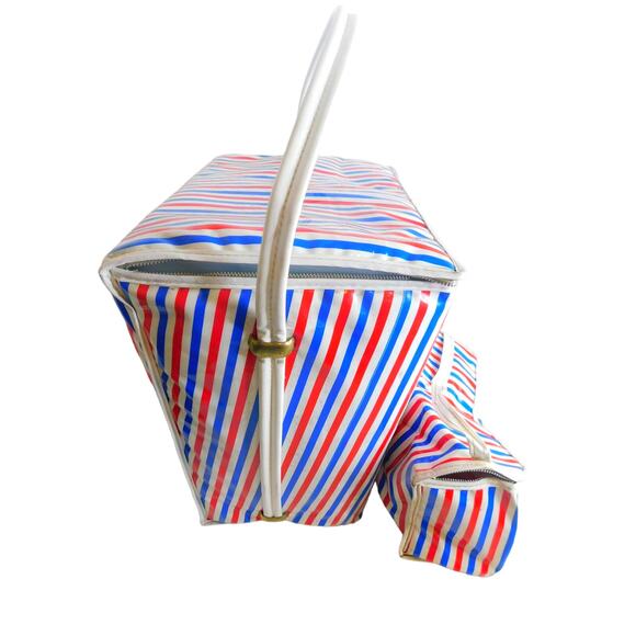 Vintage Prepac Vinyl Cooler Tote Semiquincentennial Set READ - Picture 6 of 12